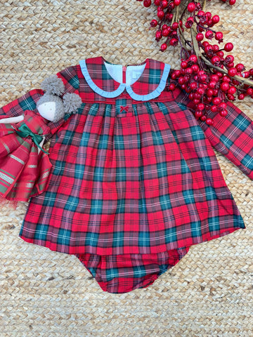 Abito in tartan con coulotte