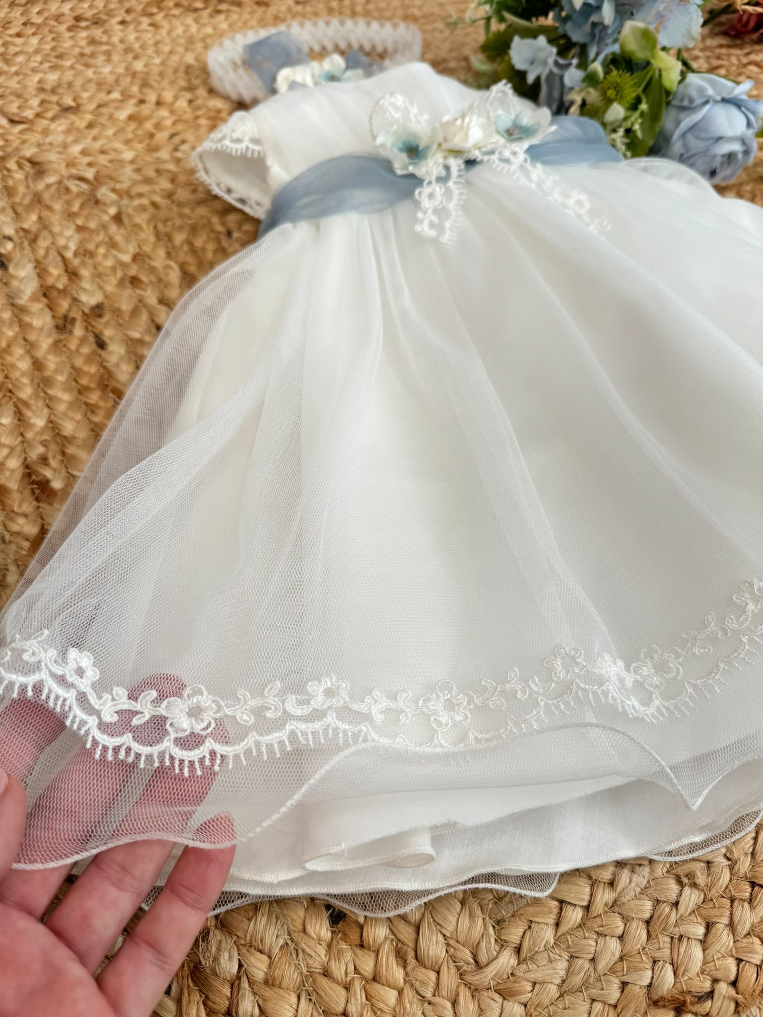 abito battesimo bimba, abito cerimonia bimba, vestito battesimo bimba, abbigliamento cerimonia bambina, vestito tulle bambina, abito elegante bambina, Belli e Monelli.