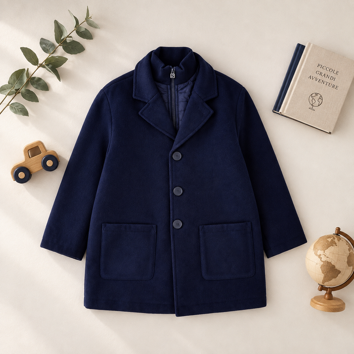 Cappotto bimbo blu
