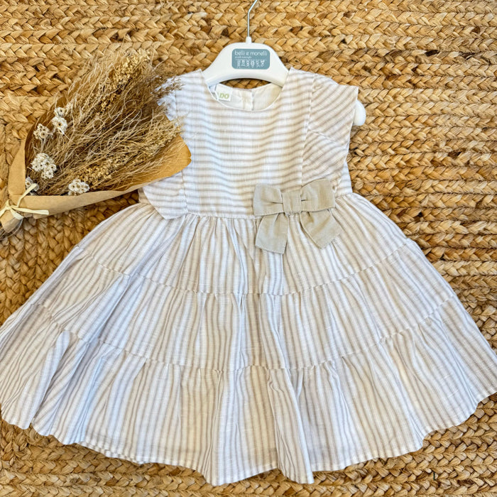 ABITO IN LINO E COTONE PER BAMBINA