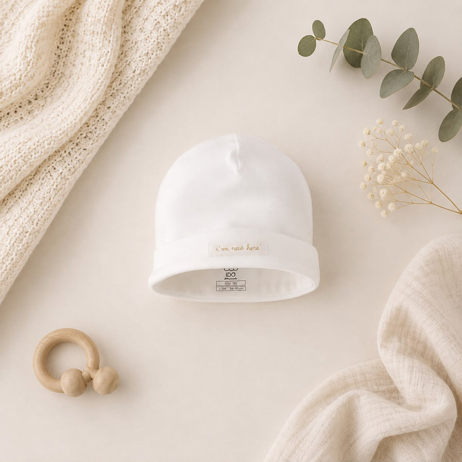 Cappellino neonato unisex in caldo cotone