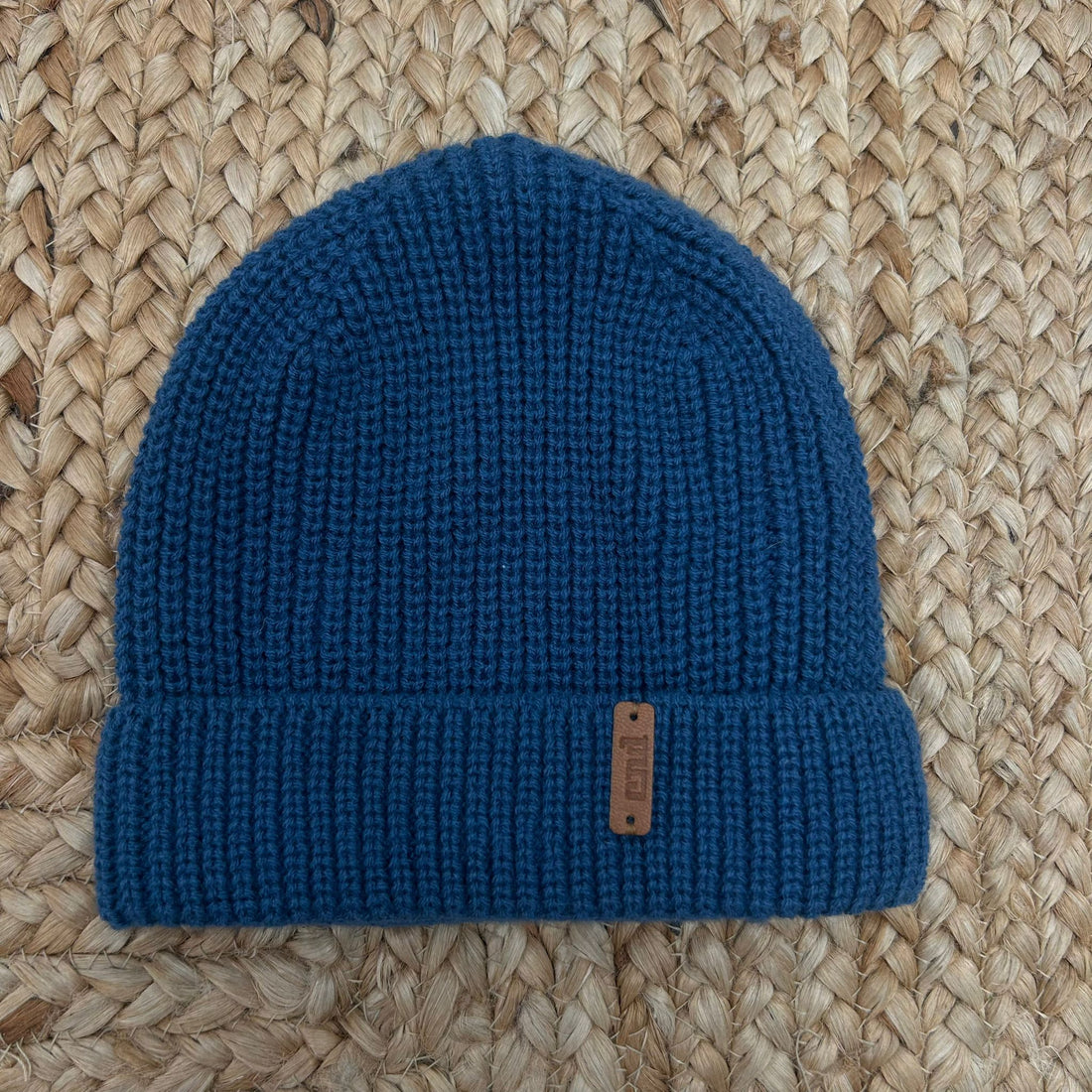 cappello blu bimbo Condor in maglia con risvolto