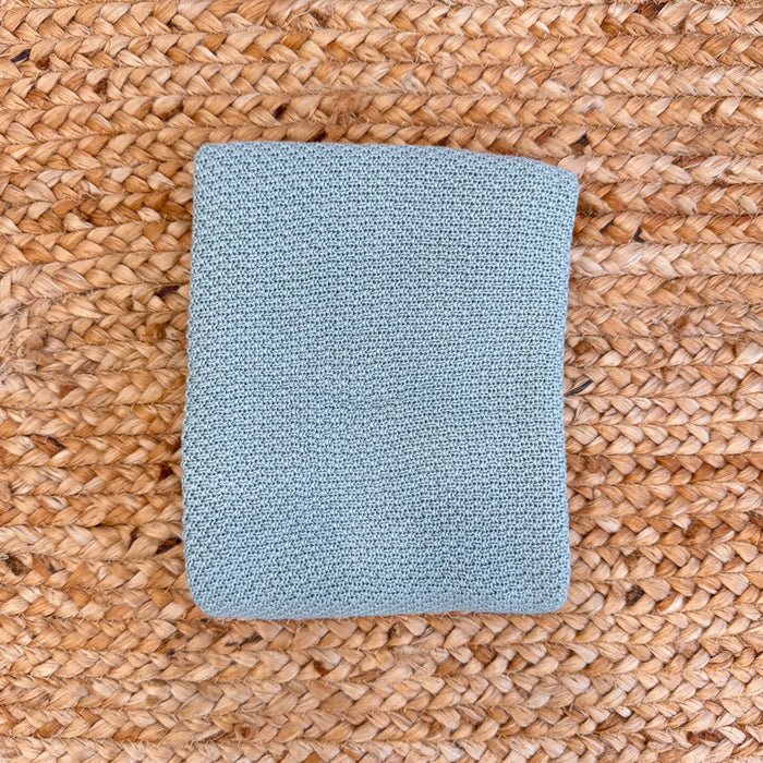 Copertina neonato in bambù verde salvia termoregolatrice