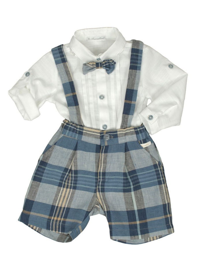 Completo due pezzi barcellino Con Camicia, Salopette