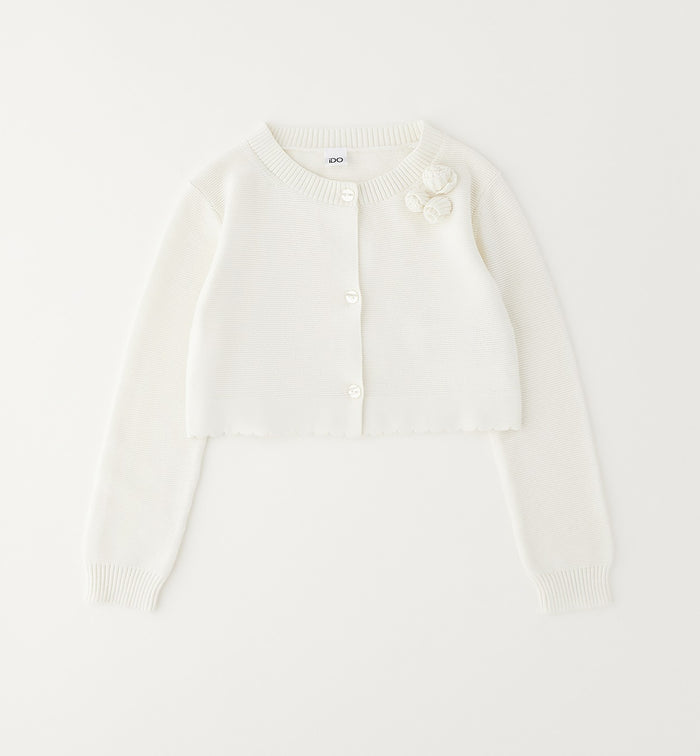 coprispalle bambina bianco elegante in cotone
