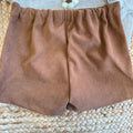 retro shorts con elastico in vita