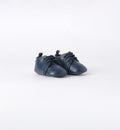 Scarpe culla bimbo blu con lacci