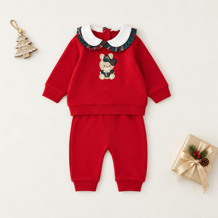 completo neonata con felpa e pantaloni