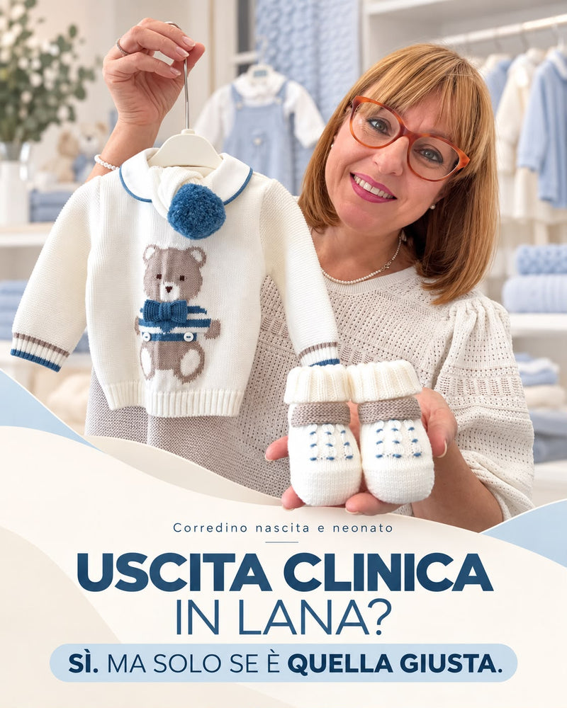 Lana per neonato: come sceglierla per corredino e uscita clinica