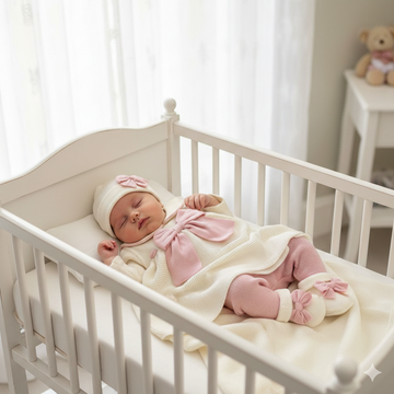 Corredino Neonata | Filo di Scozia, Ciniglia e Cotone