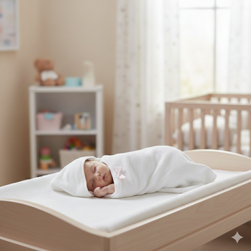 Body, accappatoio, bavaglini e scarpette neonato in cotone filo di Scozia. Accessori nascita di qualità per i primi giorni del tuo bambino. 