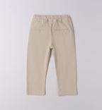 Pantaloni bambino beige con coulisse