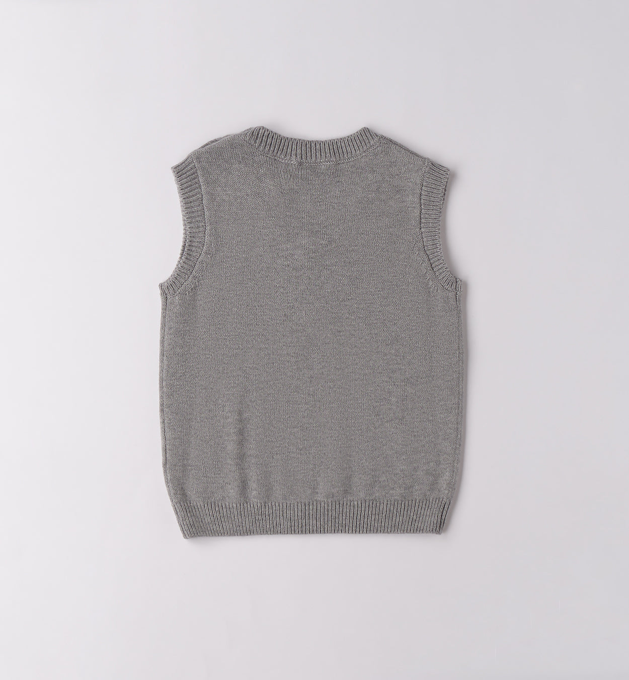 Completo elegante bambino camicia e gilet grigio