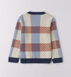 Completo bambino maglia quadri e pantaloni velluto