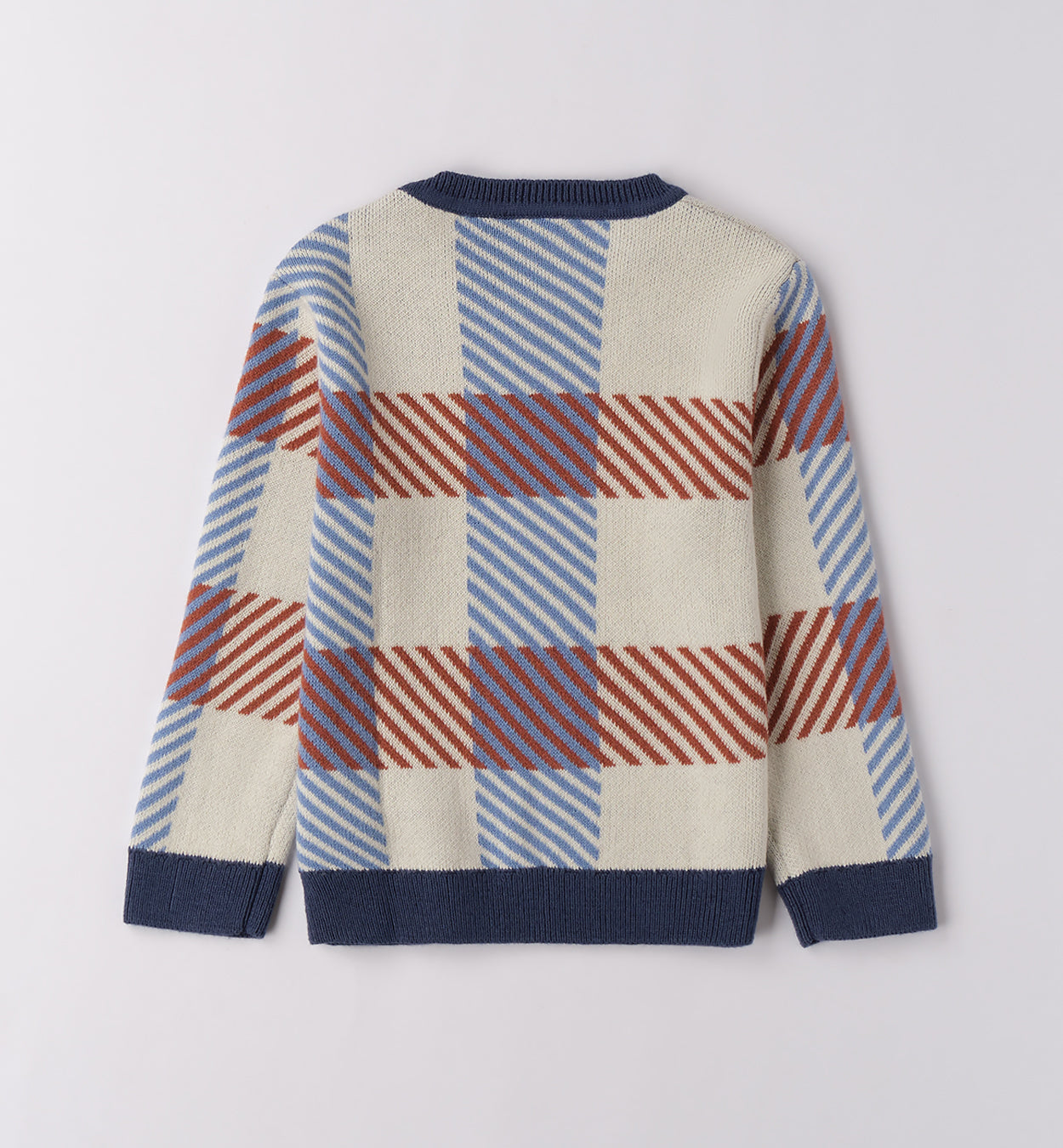 Completo bambino maglia quadri e pantaloni velluto