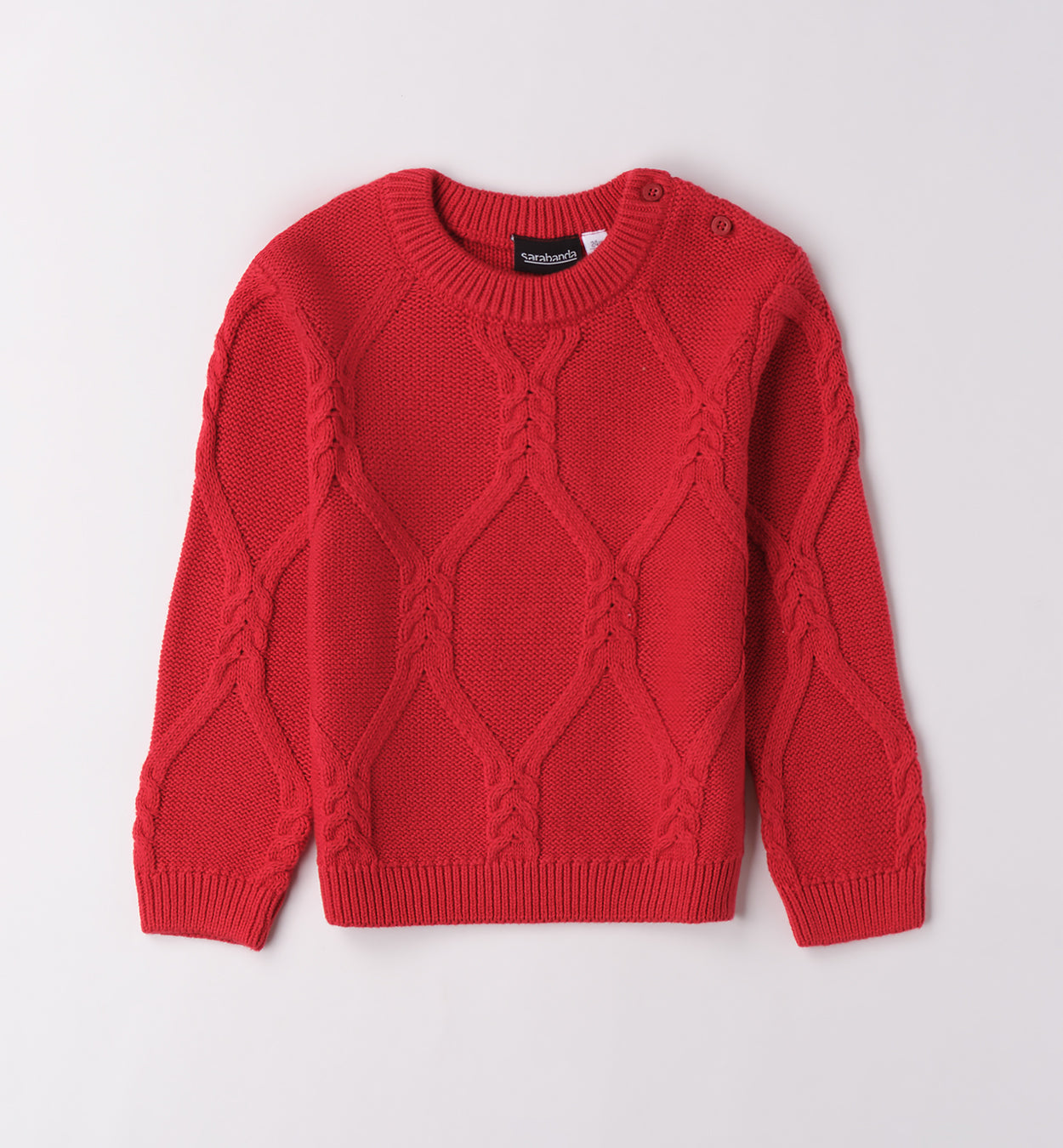 Maglione rosso bimbo in tricot