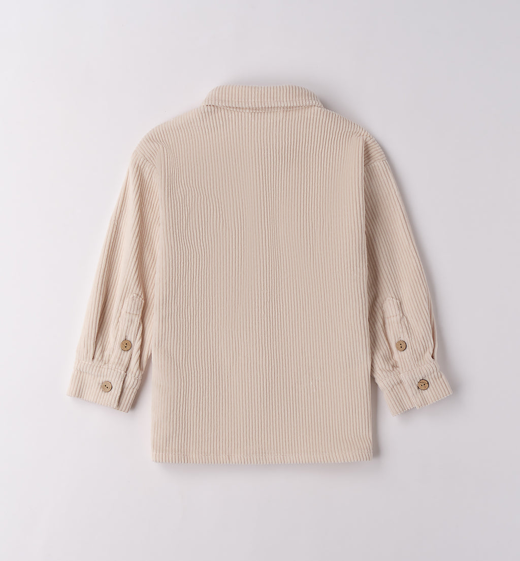 Completo casual chic bambino beige e marrone