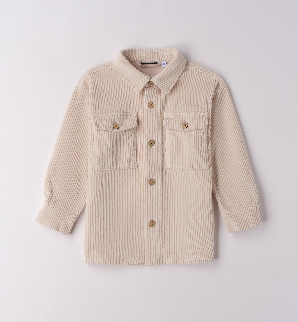 Completo casual chic bambino beige e marrone