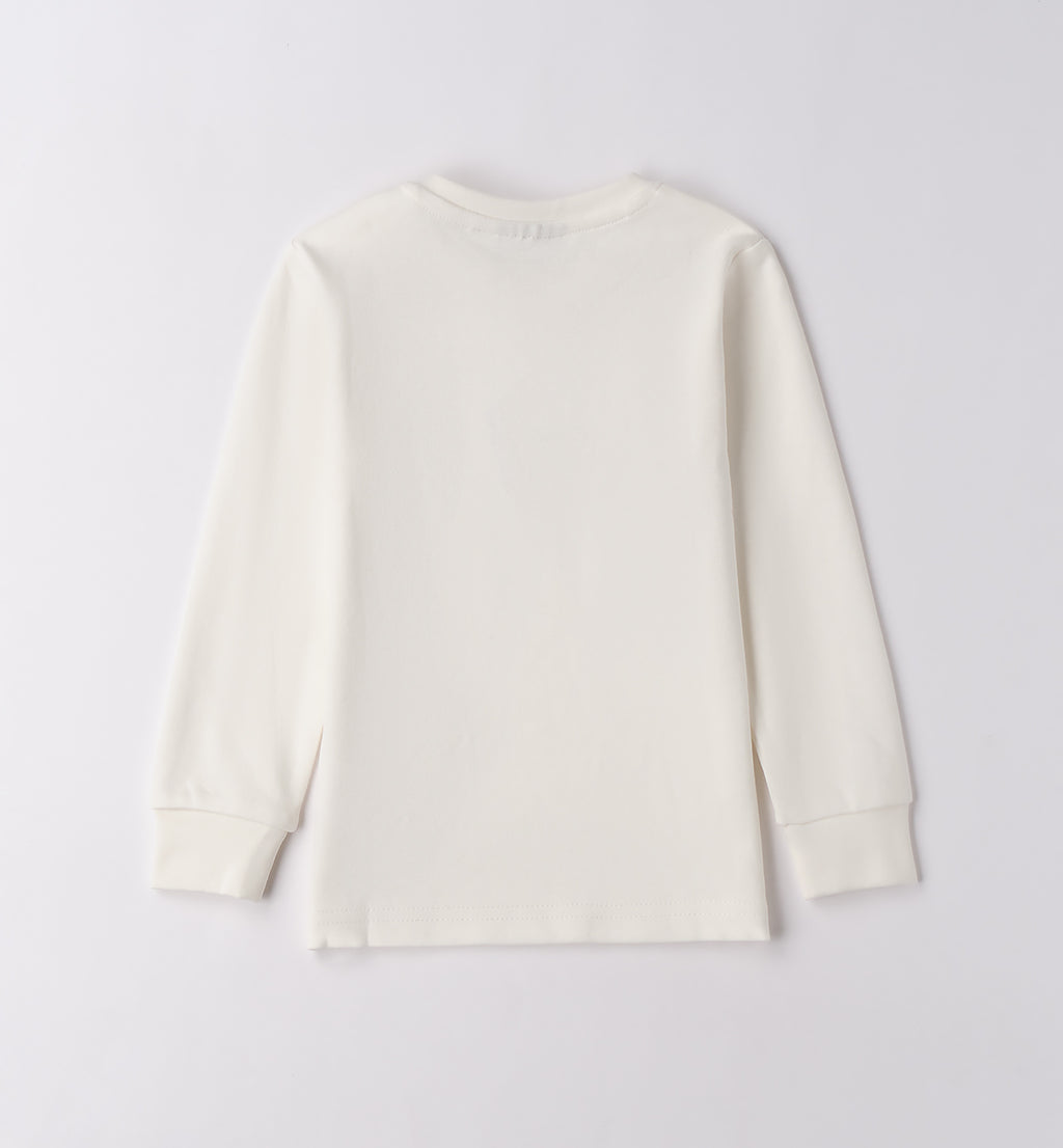 Completo casual chic bambino beige e marrone