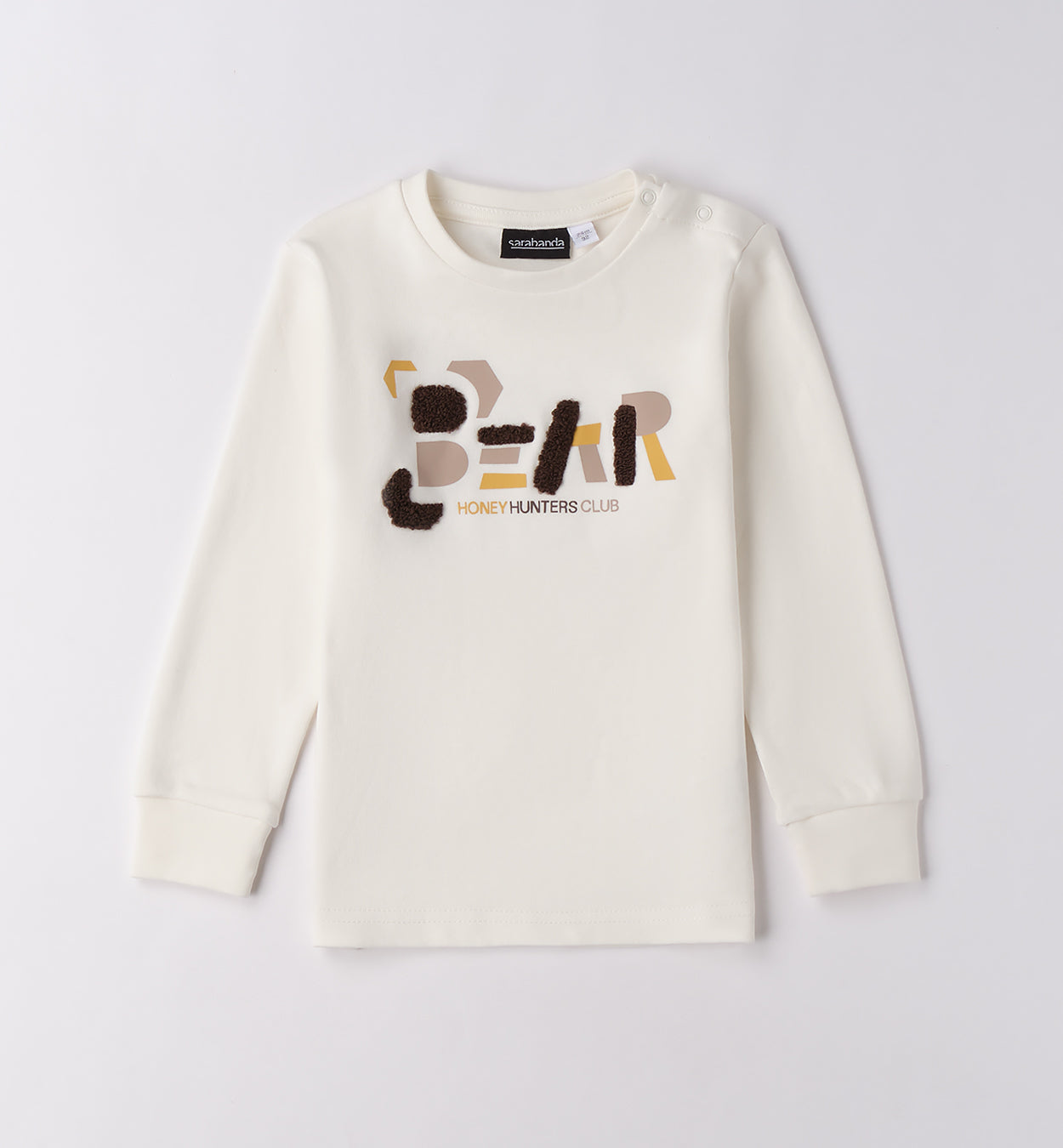 Completo casual chic bambino beige e marrone