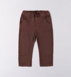 Completo casual chic bambino beige e marrone