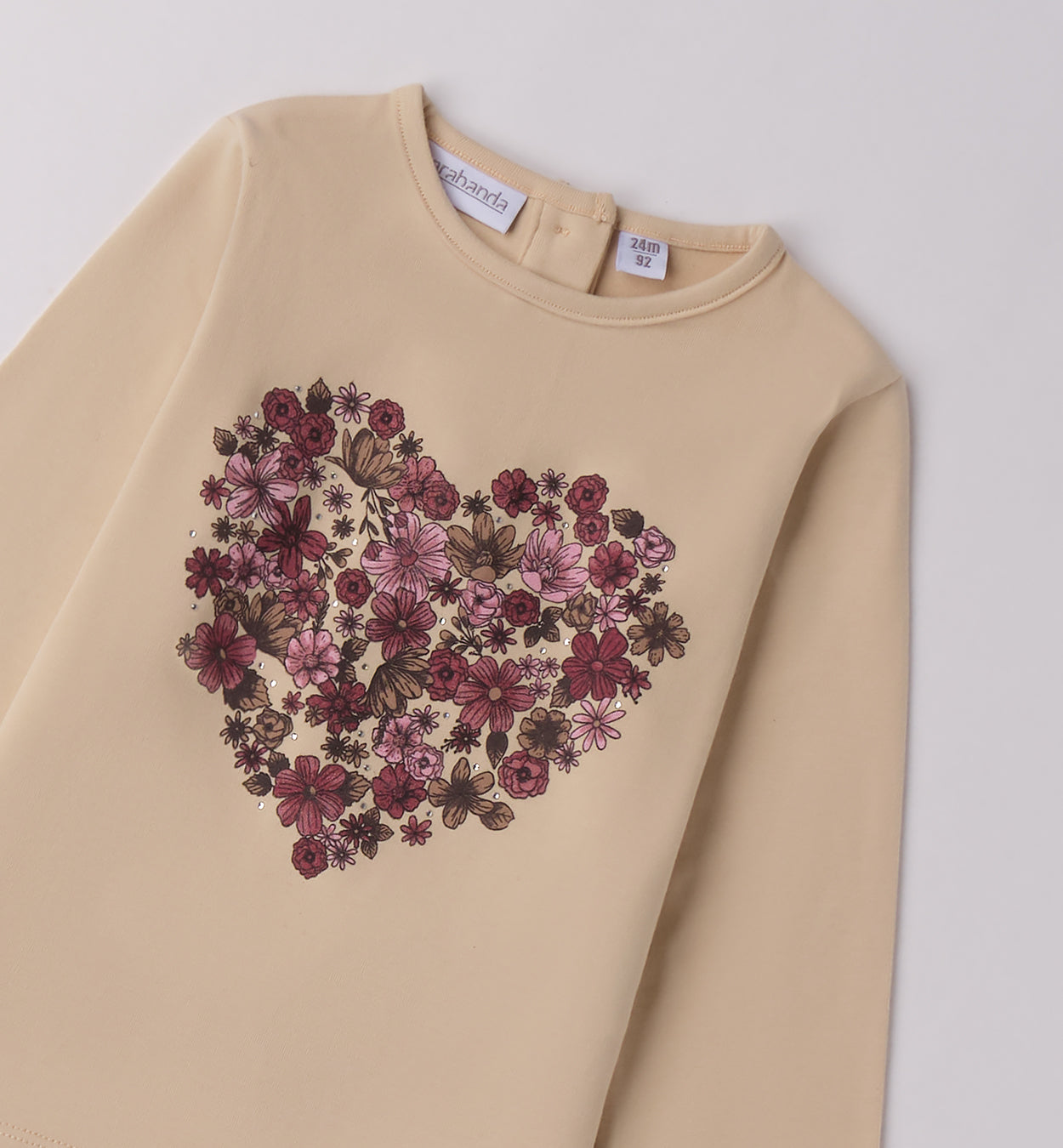 Completo bambina fucsia con tutu a fiori