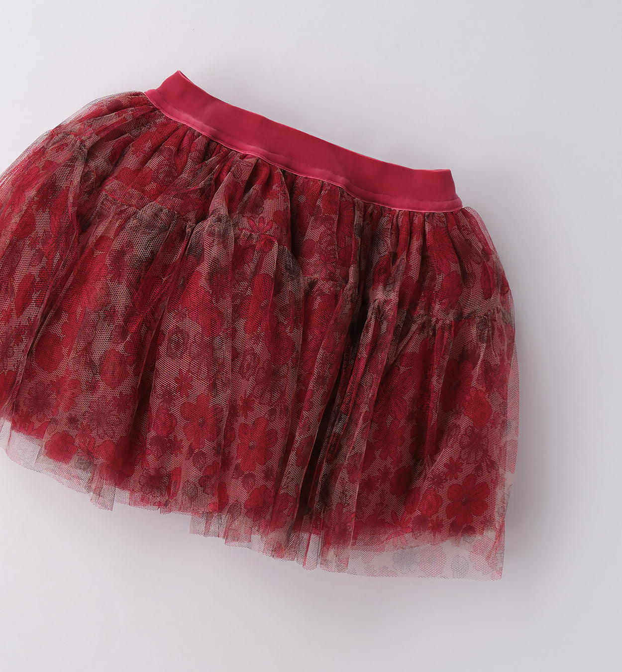 Completo bambina fucsia con tutu a fiori