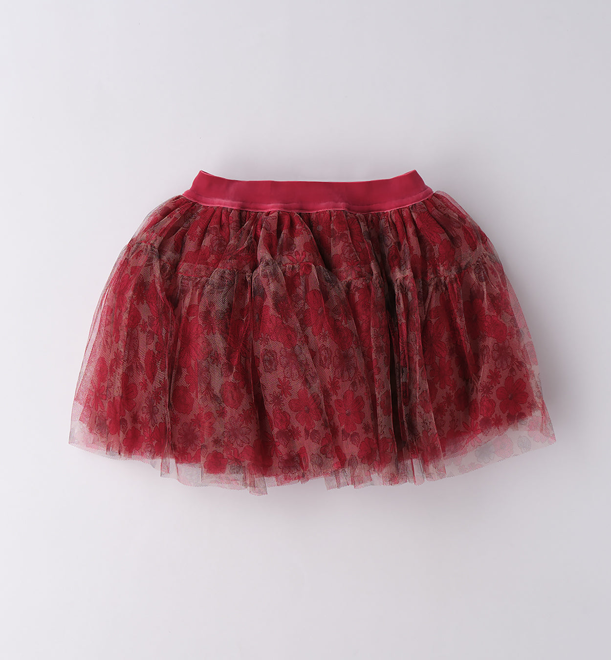 Completo bambina fucsia con tutu a fiori