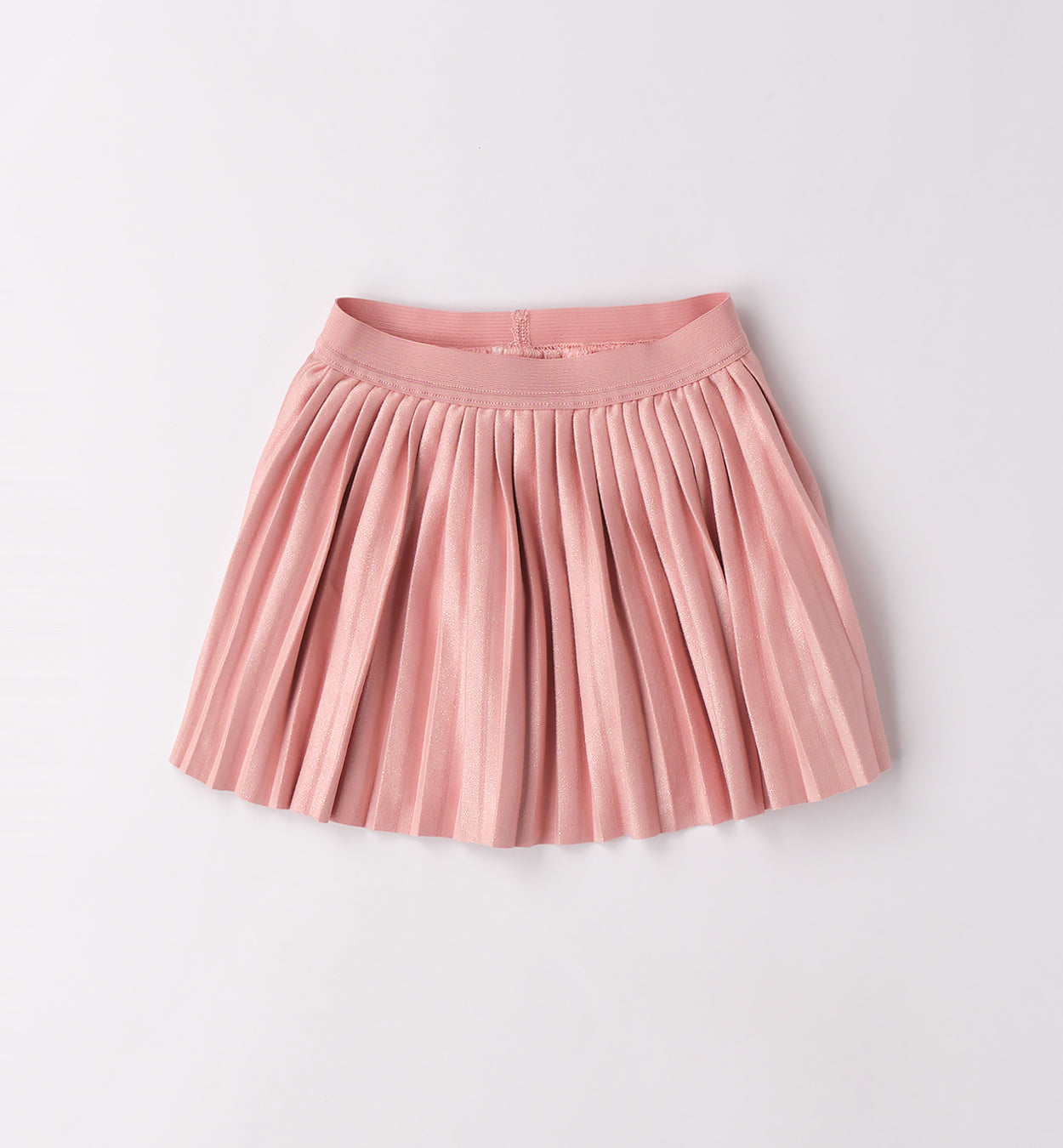 Completo bimba con maglia fiocchi e gonna plissé rosa