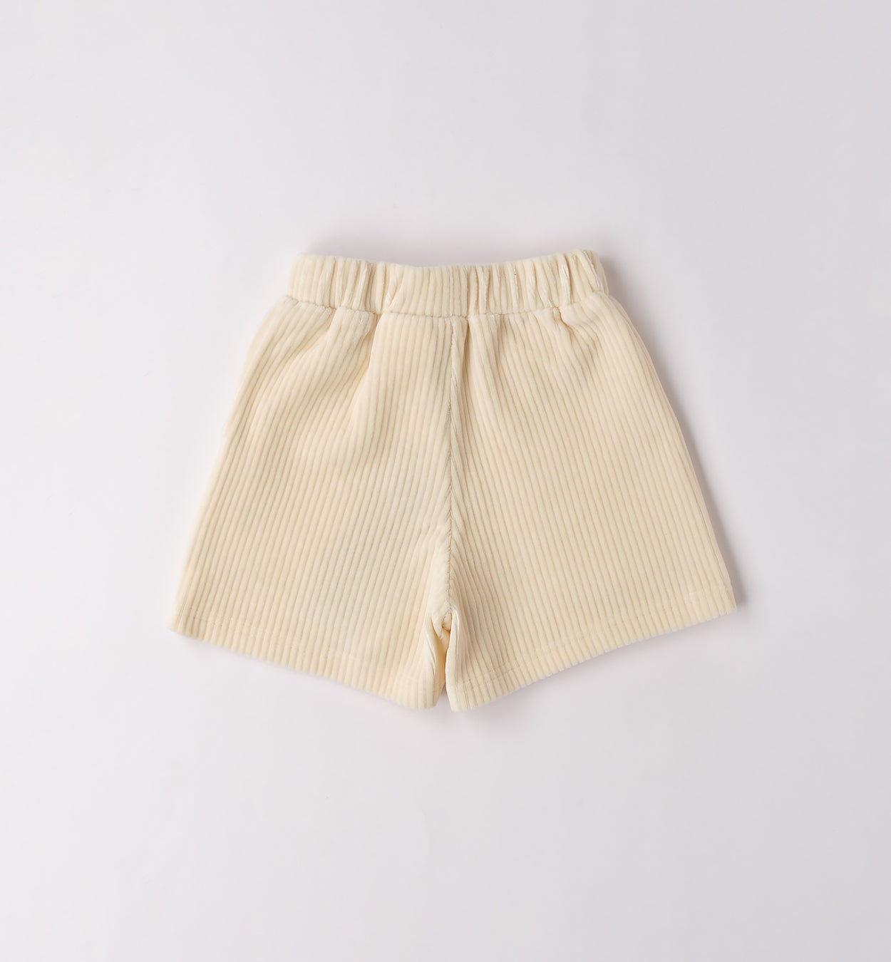Completo bimba maglia poodle e shorts velluto