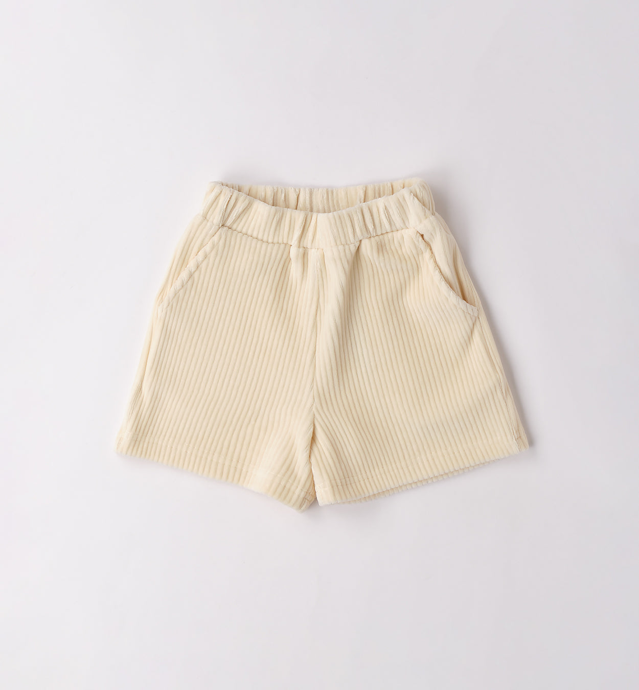 Completo bimba maglia poodle e shorts velluto