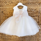 ABITO DAMINA TULLE E MIKADO ROSE ROSA