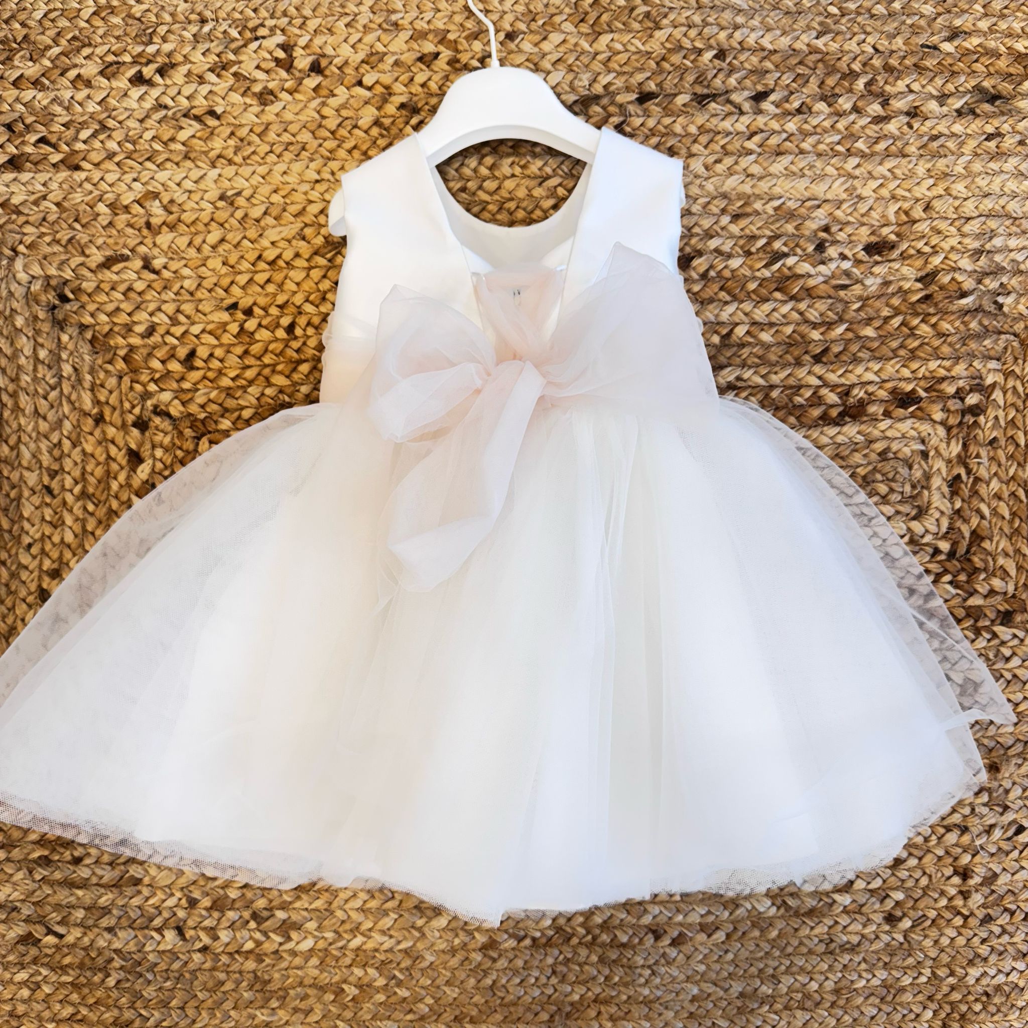 ABITO DAMINA TULLE E MIKADO ROSE ROSA