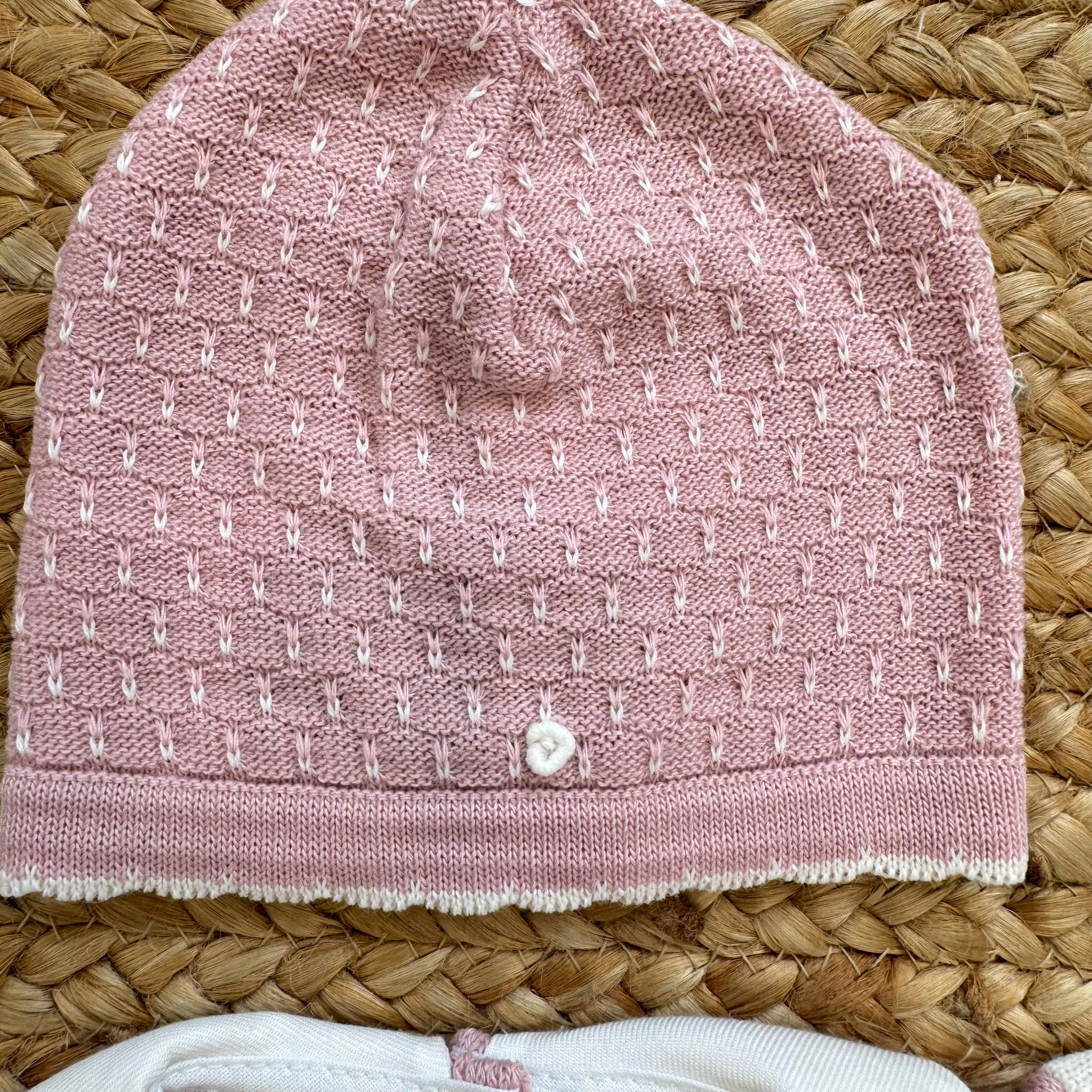 Set nascita neonata rosa e panna