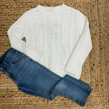 Maglioncino bimbo bianco