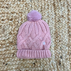 Cappellino intrecciato con pompon