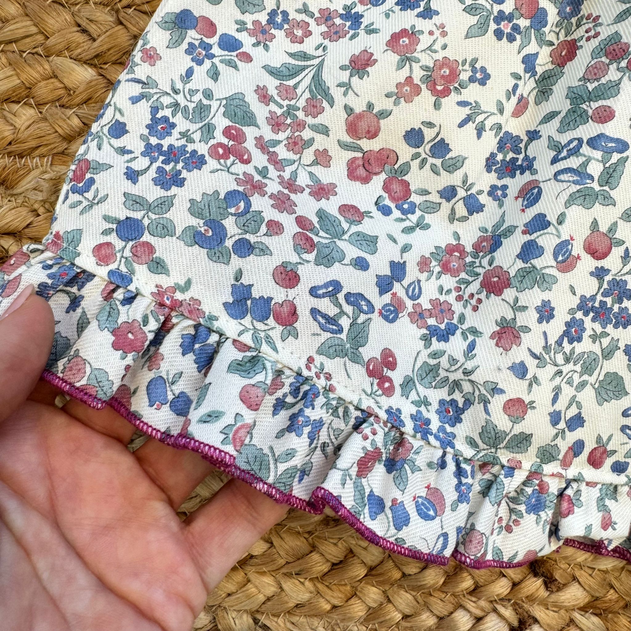 Abito bimba floreale con corpetto maglia