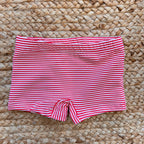 COSTUMINO BAMBINO RIGHE ROSSE CON T-SHIRT BARCA A VELA