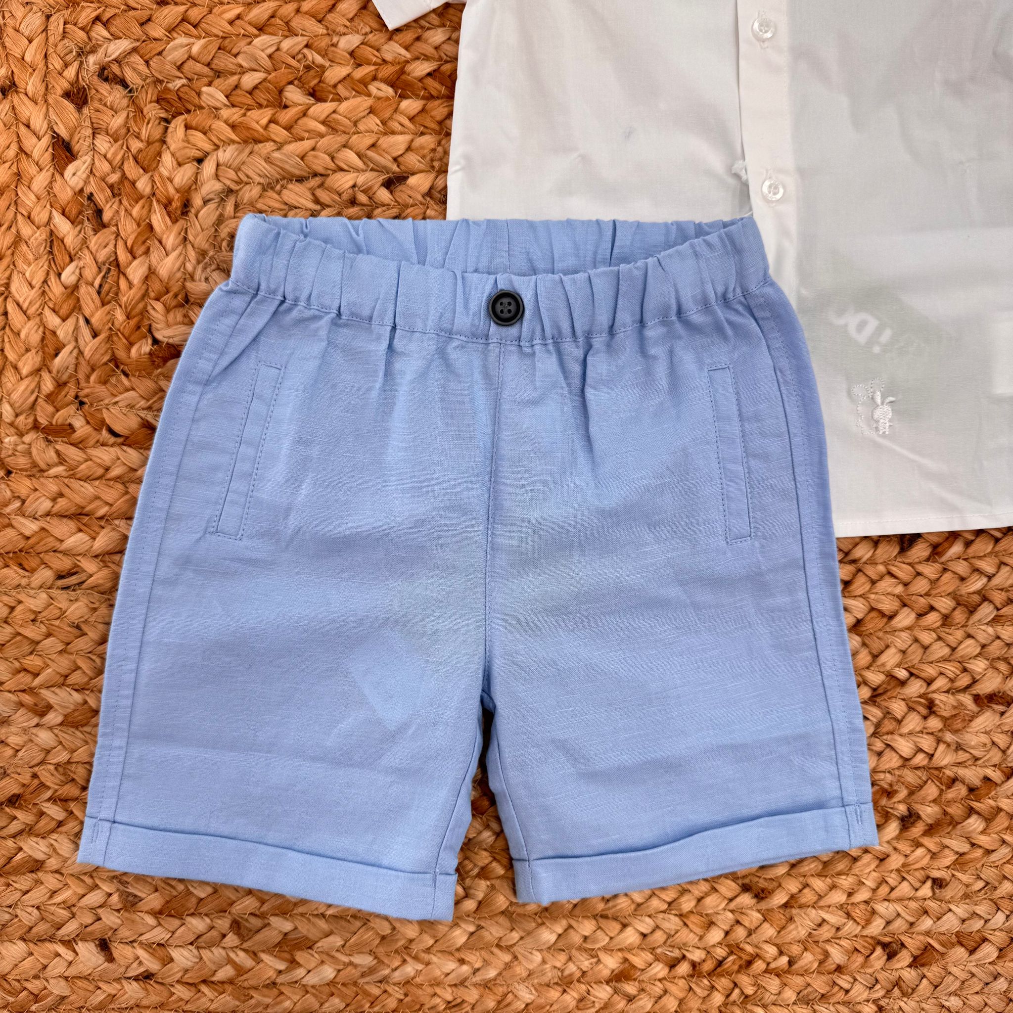 COMPLETO ELEGANZA BABY AZZURRA