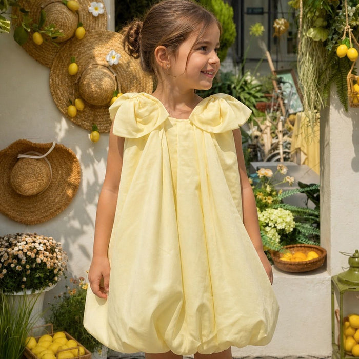 Abito bimba giallo chantilly