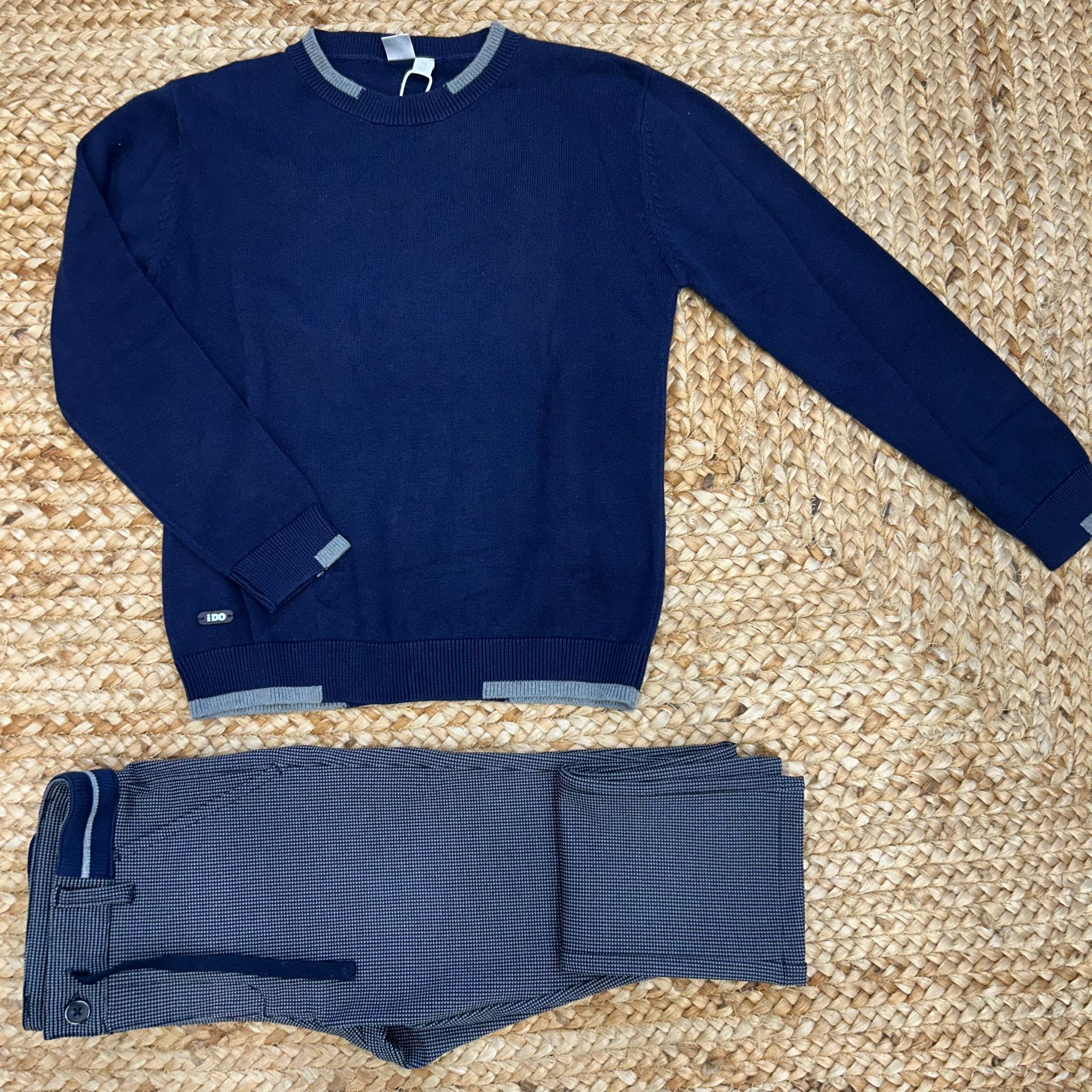 Completo bimbo blu con maglia e pantalone