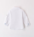 COMPLETO NEONATO AZZURRO POLVERE CON CAMICINA E CARDIGAN