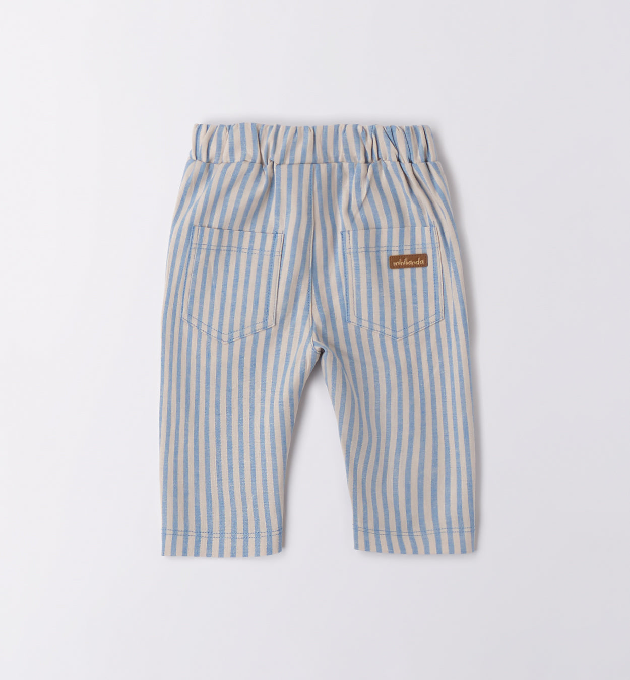 COMPLETO BAMBINO RIGHE E CARDIGAN AZZURRO