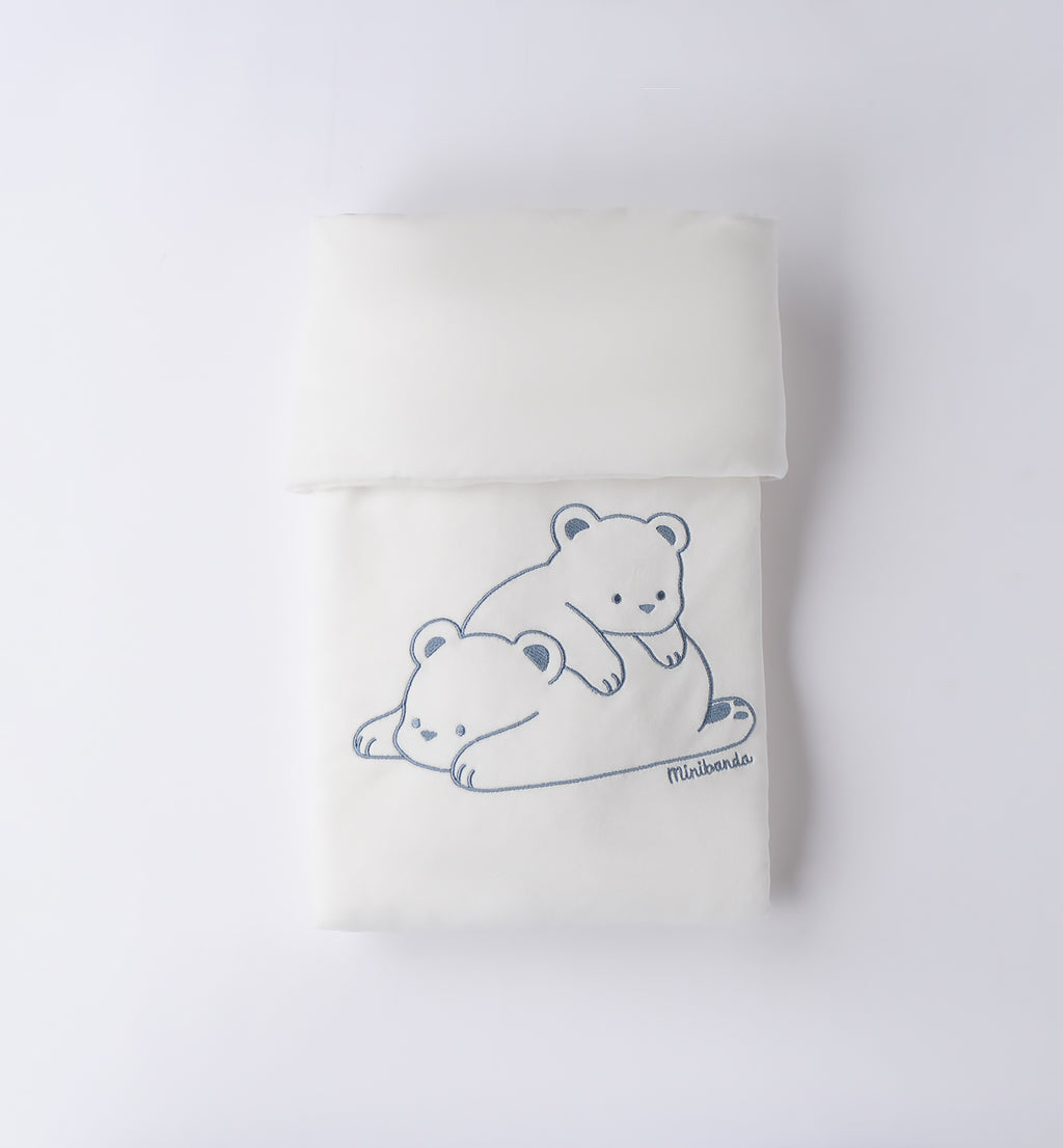 Coperta neonato in ciniglia con orsetti
