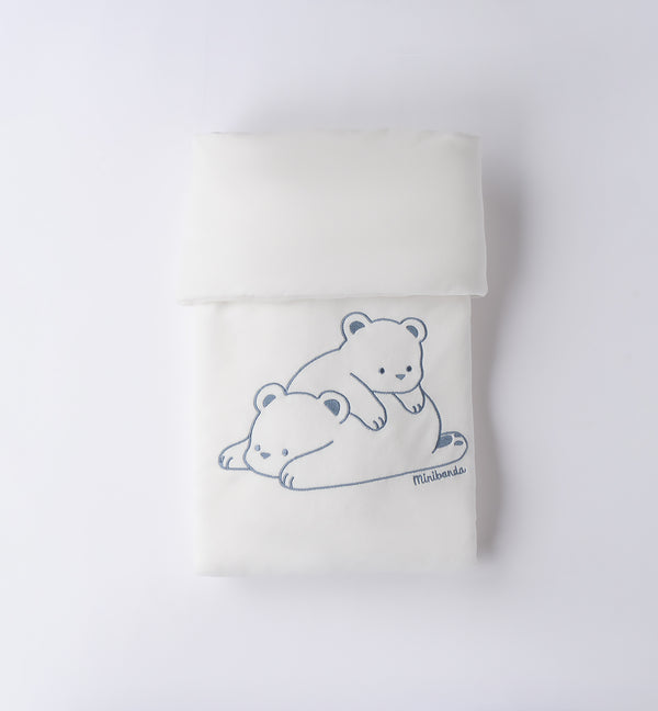 Coperta neonato in ciniglia con orsetti