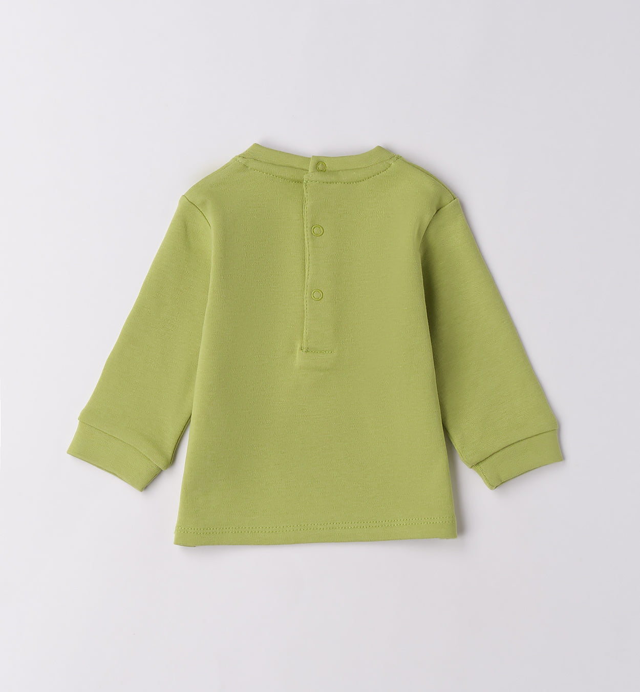 Completo casual chic bimbo giacca navy e t-shirt verde