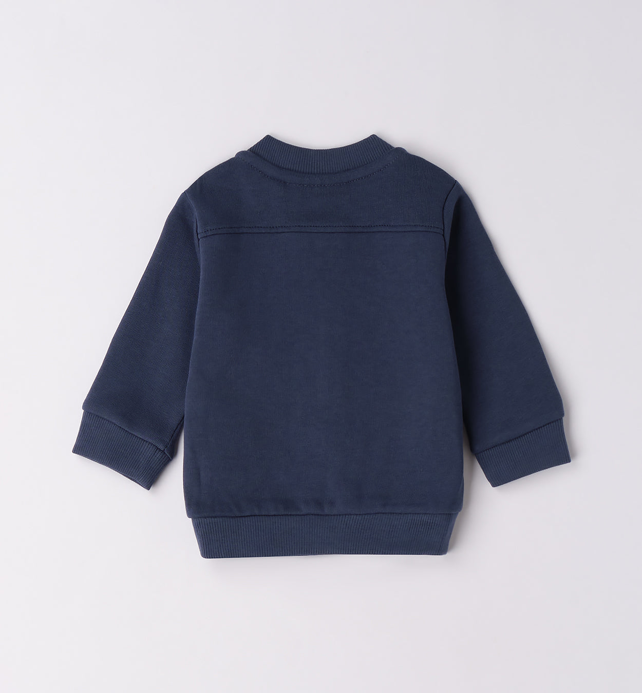 Completo casual chic bimbo giacca navy e t-shirt verde