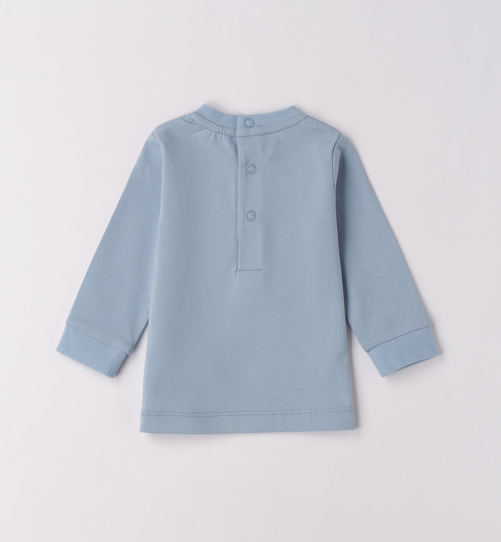 Completo bambino maglia azzurra e pantalone blu