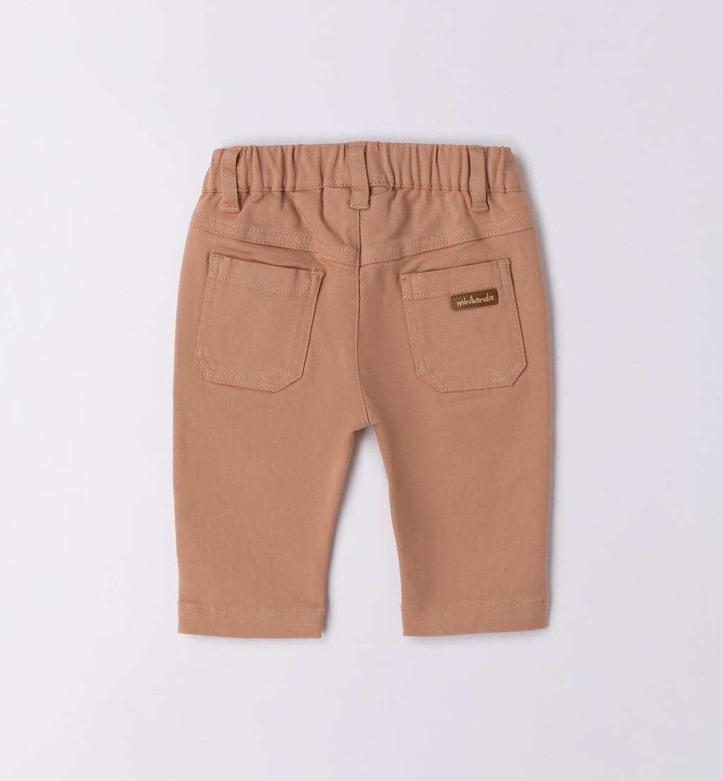 Completo bambino maglia grigia e pantalone beige