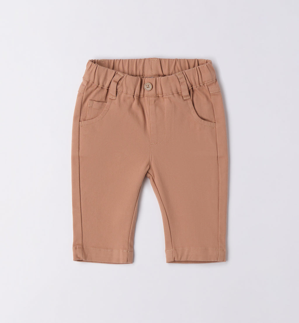 Completo bambino maglia grigia e pantalone beige